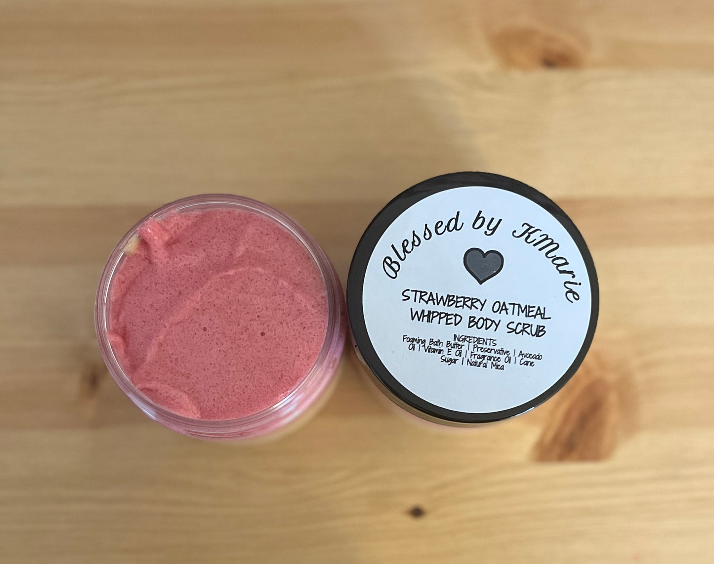 Strawberry Oatmeal Whipped Body Scrub